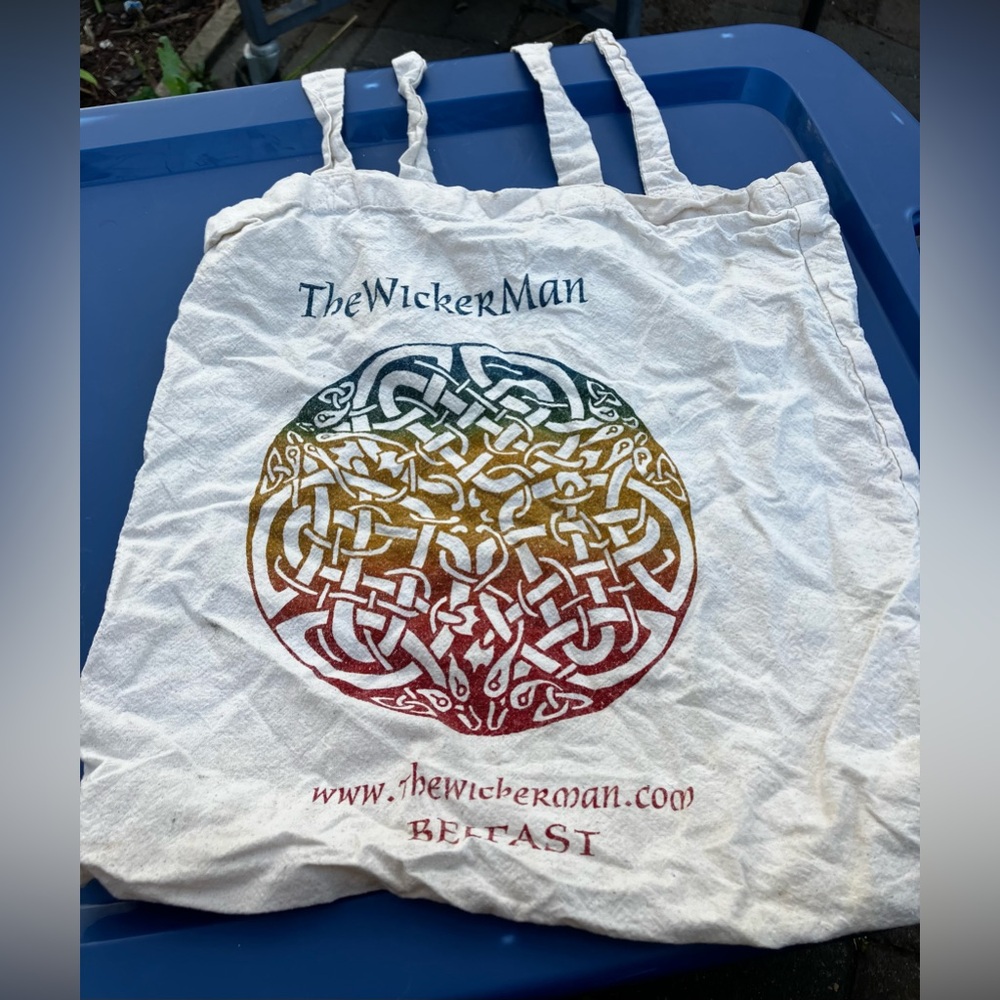 Wicker Man reusable cloth bag